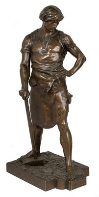 Lot 1125 - Bronze Figure of a Blacksmith Pax et Labor...