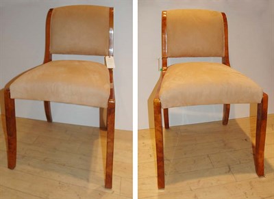 Lot 1130 - Set of Four Italian Ultra Suede Upholstered...