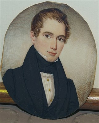 Lot 3003 - American School 19th Century Portrait of a Man,...