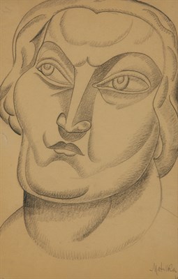 Lot 46 - Jan Matulka Czech/American, 1890-1972 Head of...