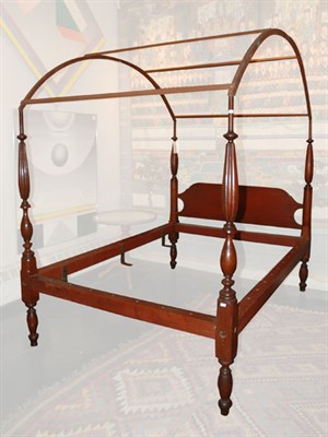 Lot 109 - Cherrywood Tester Bed Height 6 feet, width 6...