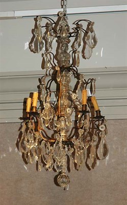 Lot 1478 - Louis XV Style Patinated-Metal and Glass Style...