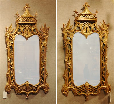 Lot 1525 - Pair of George III Style Chinoiserie Decorated...