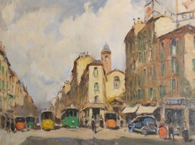 Lot 16 - Cirano Castelfranchi Italian, b. 1912 Street...