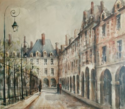 Lot 32 - French School 20th Century Place des Vosges,...