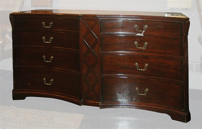 Lot 145 - Georgian Style Mahogany Double Dresser Height...