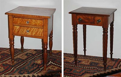 Lot 146 - Classical Style Curly Maple Side Table;...