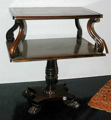 Lot 170 - Classical Style Leather Top Mahogany Two-Tier...