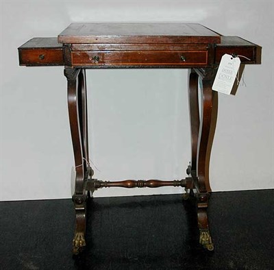 Lot 173 - George III Style Inlaid Mahogany Sliding Top...