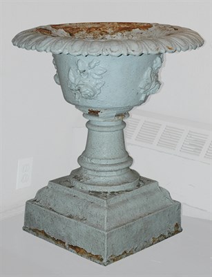 Lot 174 - Neoclassical Style White Painted Metal Garden...