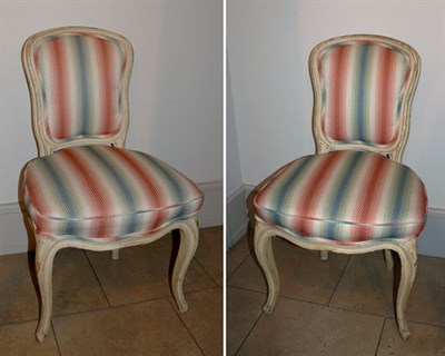 Lot 185 - Pair of Louis XV Style Painted Side Chairs