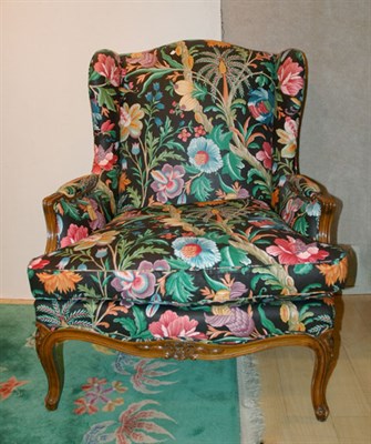 Lot 186 - Louis XV Style Carved Walnut Floral...