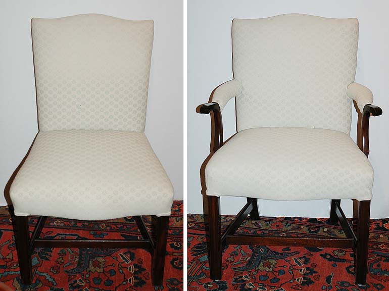 Lot 190 - Set of Six George III Style Upholstered...