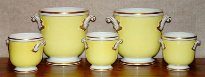 Lot 194 - Group of Eight Mottahedeh Yellow Porcelain...