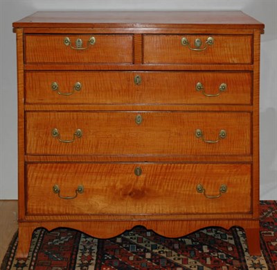 Lot 262 - Federal Style Maple Cabinet of Drawers Height...