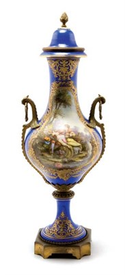 Lot 3500 - Sevres Style Gilt-Bronze Mounted and Gilt...