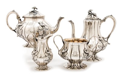 Lot 3129 - Assembled Victorian Silver Coffee and Tea...