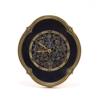 Lot 3562 - Gilt-Bronze and Enameled Desk Clock Juvenia Of...