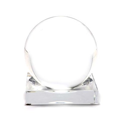 Lot 3475 - Baccarat Glass Gazing Sphere and Stand In...