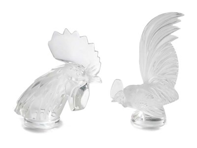 Lot 3510 - Two Lalique Molded Glass Paperweights Modern...