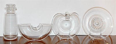 Lot 279 - Group of Four Colorless Glass Table...