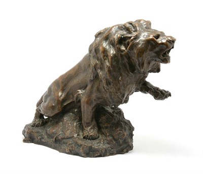 Lot 3170 - Bronze Figure of a Roaring Lion After a model...