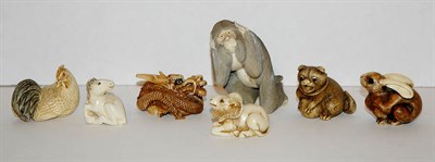 Lot 296 - Miscellaneous Group of Chinese Faux Ivory...