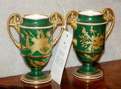 Lot 300 - Two Pairs of Continental Porcelain Vases;...