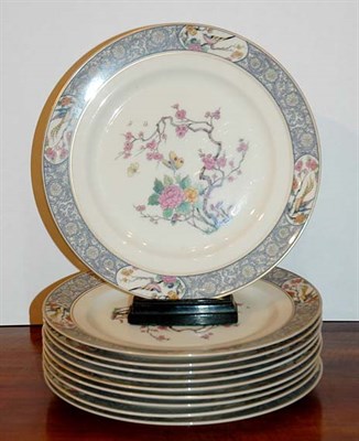 Lot 305 - Ten Lenox Porcelain Dinner Plates In the Ming...