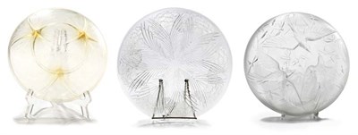 Lot 3515 - Two Lalique Molded Glass Dishes Comprising a...