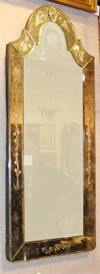 Lot 309 - Venetian Arched Top Mirror Framed Mirror...