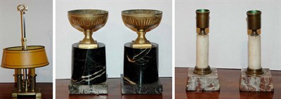 Lot 310 - Pair of Neoclassical Style Patinated-Metal...