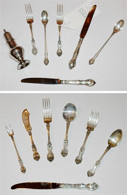 Lot 384 - Two Sterling Silver Partial Flatware Services...