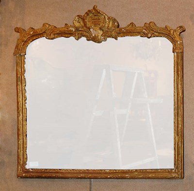 Lot 331 - Rococo Style Gilt-Wood Mirror Height 28 1/2...