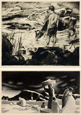 Lot 341 - Joe Jones MISSOURI WHEAT FARMERS Lithograph,...