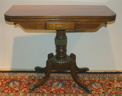 Lot 352 - Classical Style Mahogany Fold-Over Tea Table...