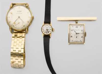 Lot 2745 - Two Wristwatches and a Lapel-Watch