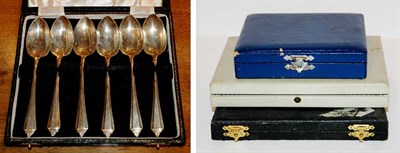 Lot 367 - Ten Boxed Sets of Sterling Silver and Silver...