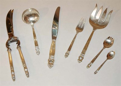Lot 388 - International Sterling Silver Flatware In the...