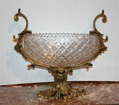 Lot 410 - Neoclassical Style Gilt-Metal and Glass Center...