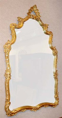 Lot 414 - Rococo Style Gilt-Wood Cartouche-Form Mirror...