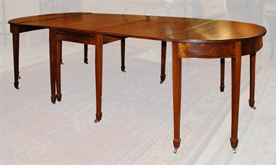 Lot 1233 - George III Style Mahogany Triple-Pedestal...