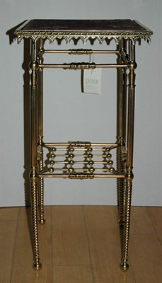 Lot 1240 - Victorian Style Brass Stand Height 31 inches,...