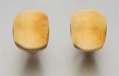 Lot 2559 - Pair of Gold Earclips