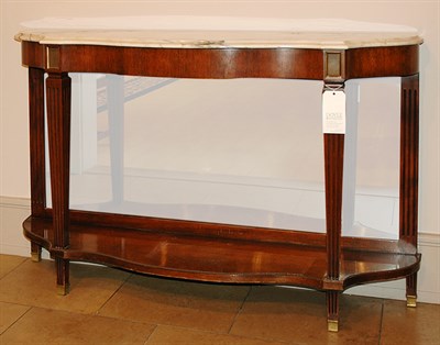 Lot 1186 - Victorian Style Marble Top Mahogany Mirror...