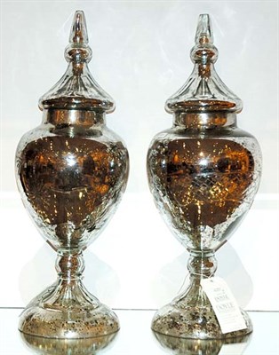 Lot 1588 - Pair of Neoclassical Style Mirrored Glass...