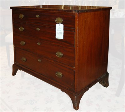 Lot 422 - Federal Style Mahogany Chest of Drawers Height...