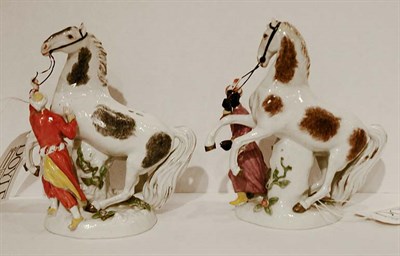 Lot 432 - Pair of French Ceramic Figures of Orientalists...