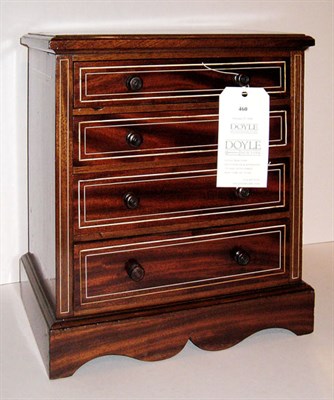 Lot 460 - George III Style Inlaid Mahogany Miniature...