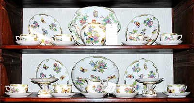 Lot 505 - Herend Porcelain Dessert Service Approximately...